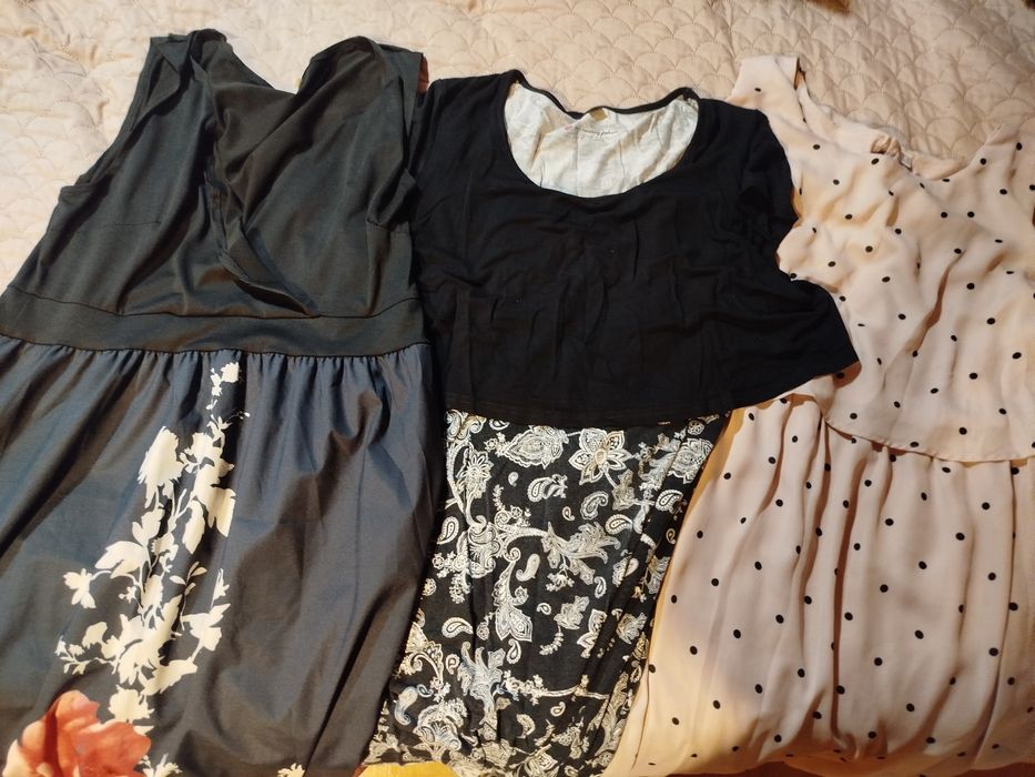 3 sukienki ciążowe/do karmienia