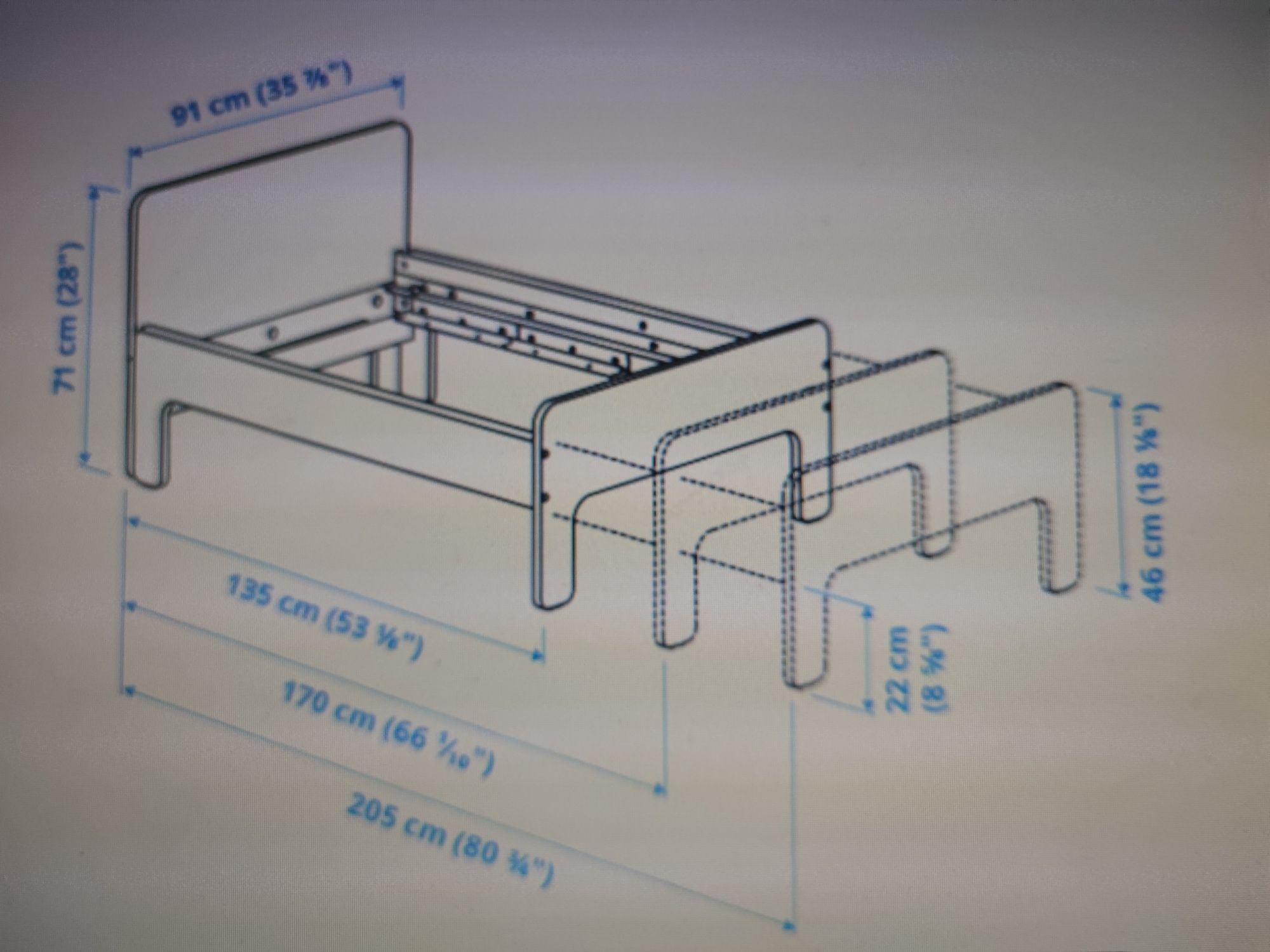 Cama extensível IKEA