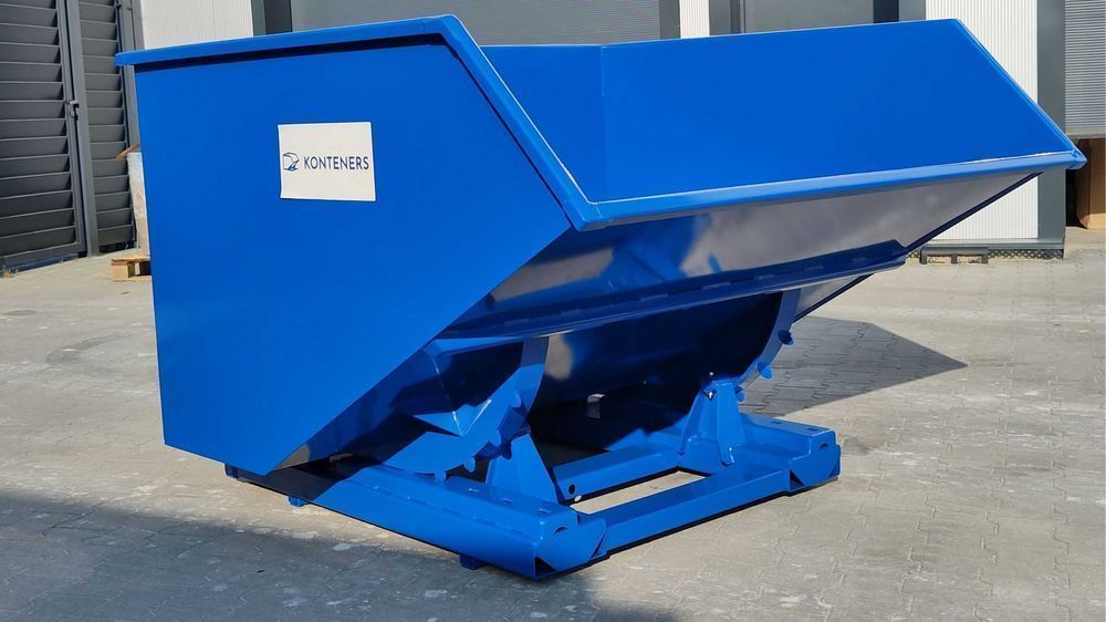 Kontener samowyładowczy metalowy na widły/ KOLIBA 1,5 m3 1500 L