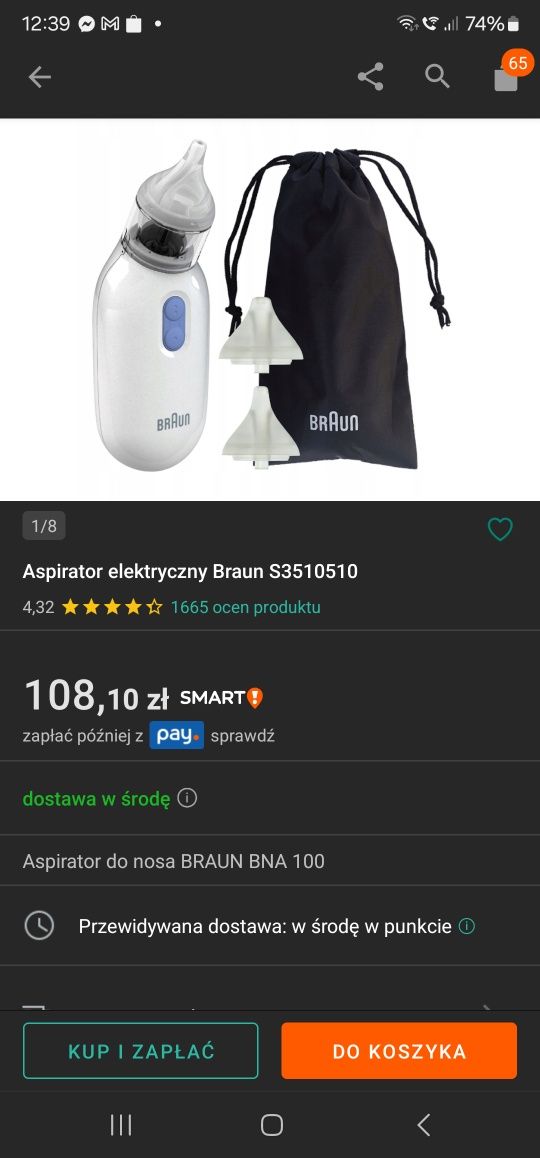 Aspirator elektryczny Braun