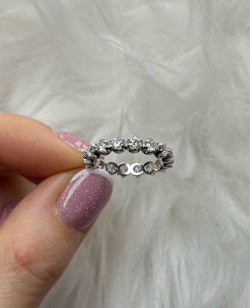 Кольцо дорожка с бриллиантами 1.35ct каблучка діаманти