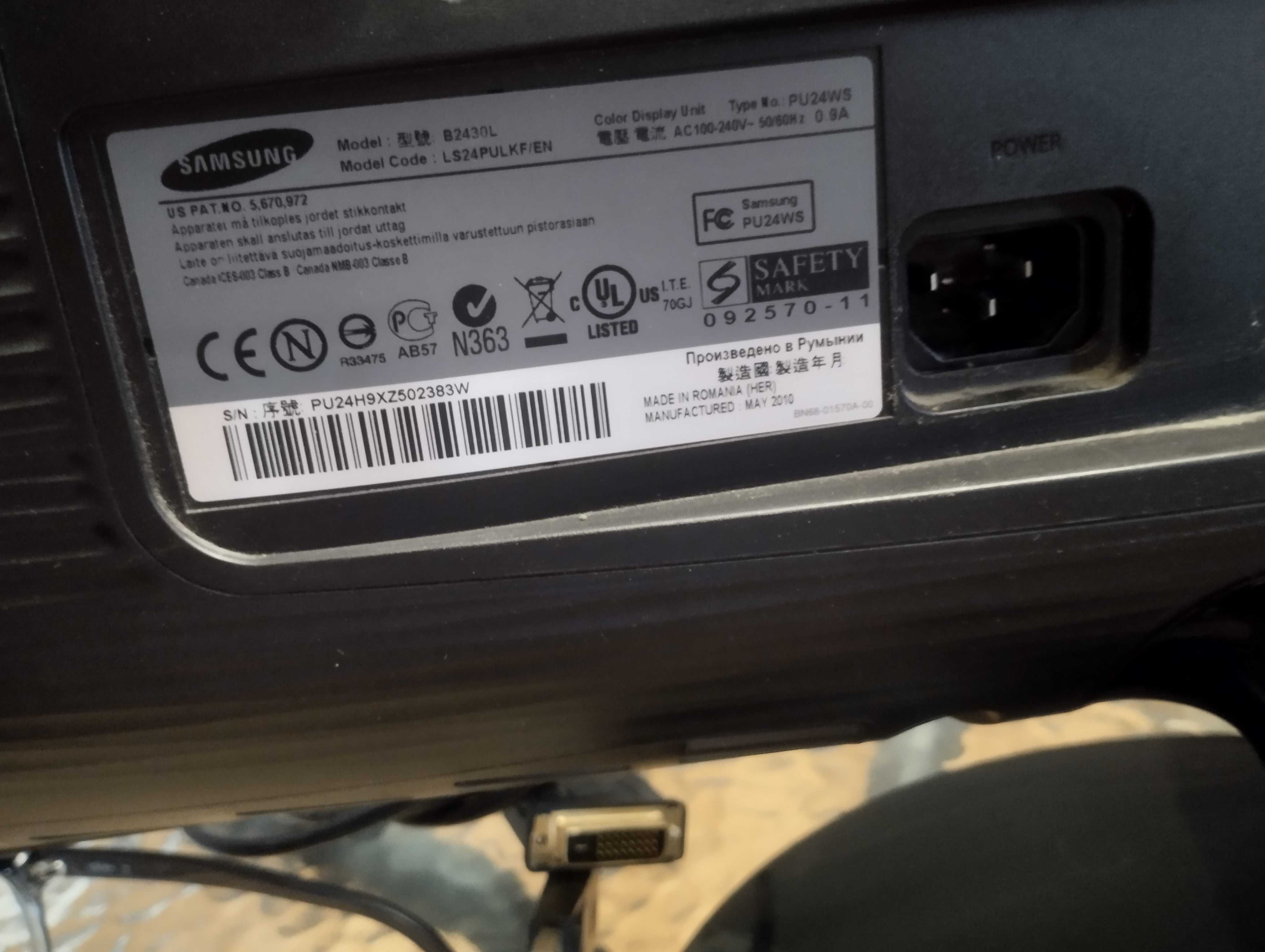 Monitor Samsung SyncMaster B2430L