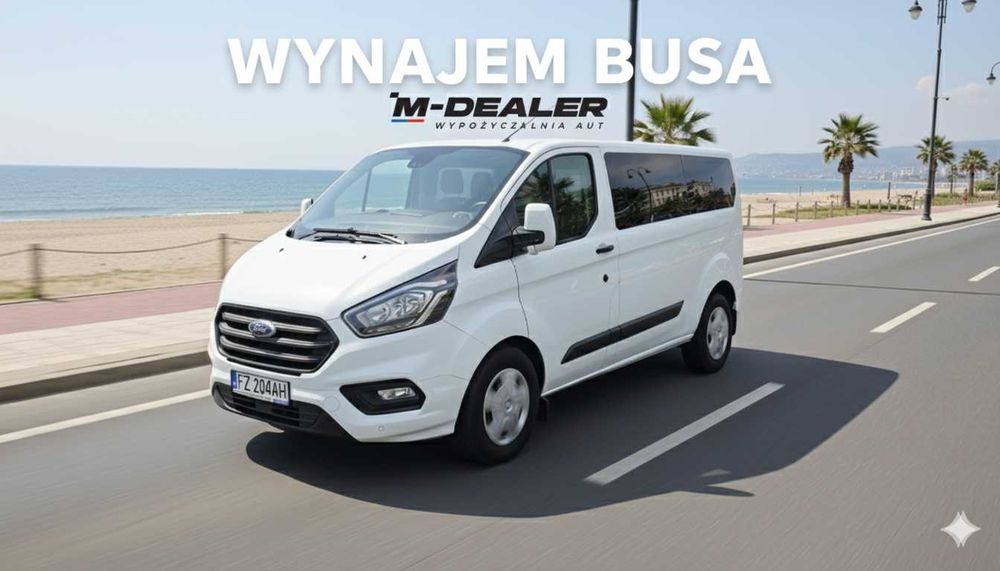 Wynajem busa Ford Custom 9 osobowy - Idealny na wyjazdy!
