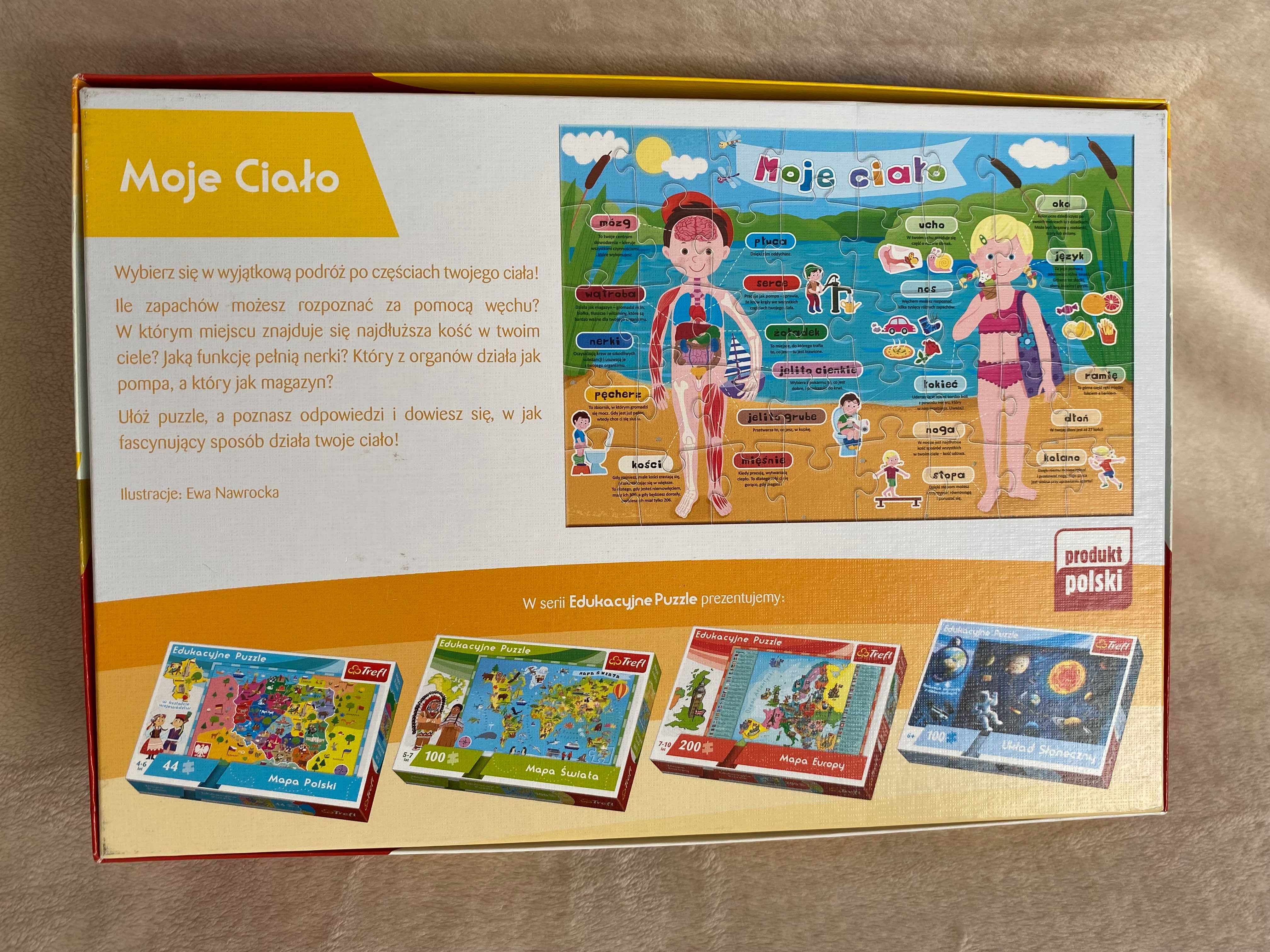 Edukacyjne puzzle Moje ciało Trefl 40 el