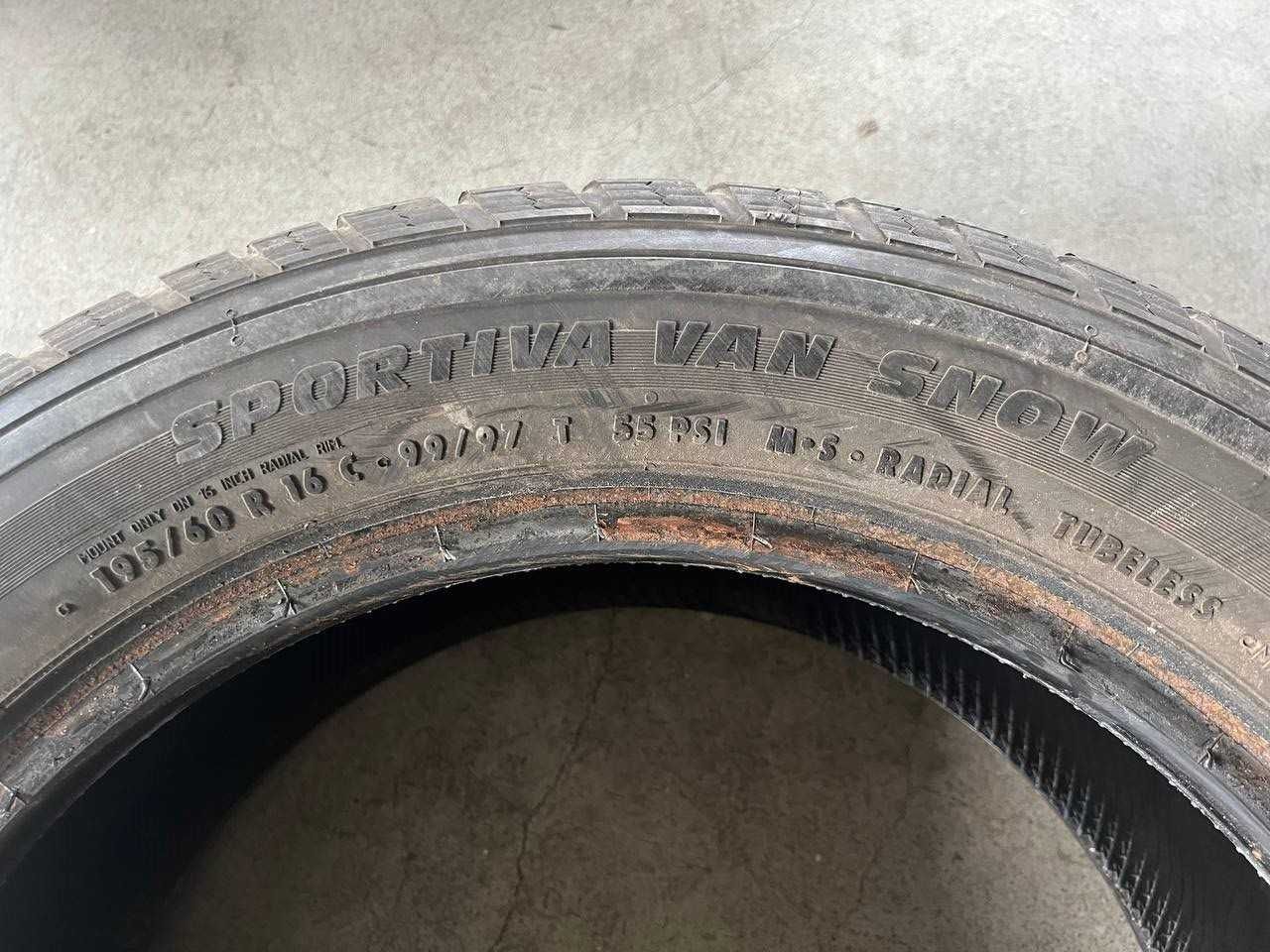 Шини зимові  195/60 r 16c  резина зимняя  Sportiva Van Snow