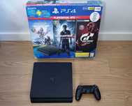 PS4 Slim 1TB + 1 Comando Original + Caixa