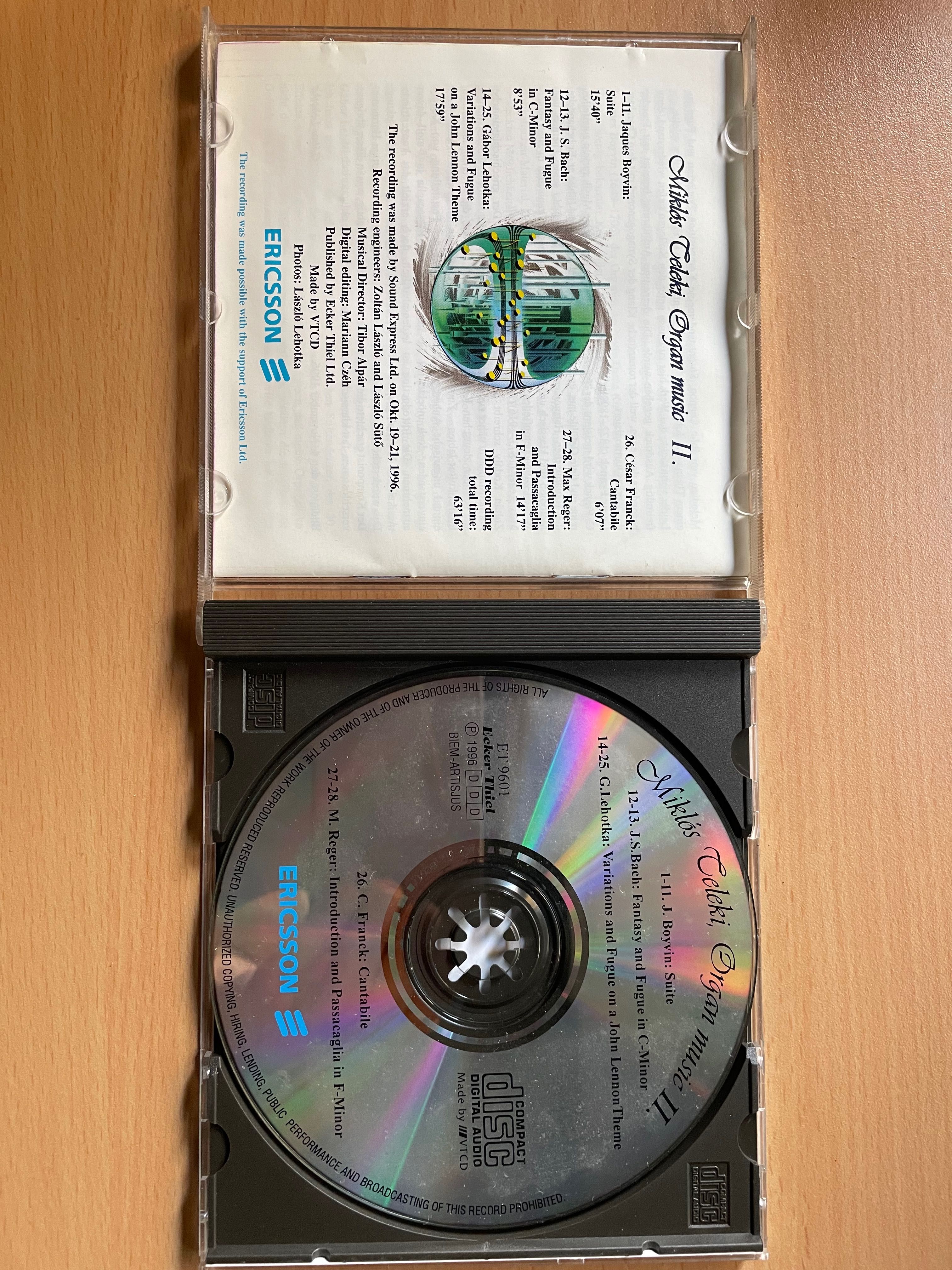 CD Miklós Teleki (Lehotka (John Lennon), etc) Organ Music II