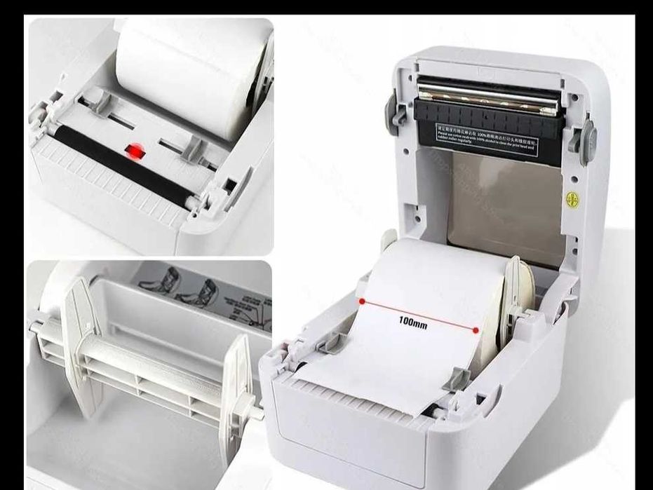 Drukarka termiczna Xprinter etykiety kurierskie naklejki inpost vinted