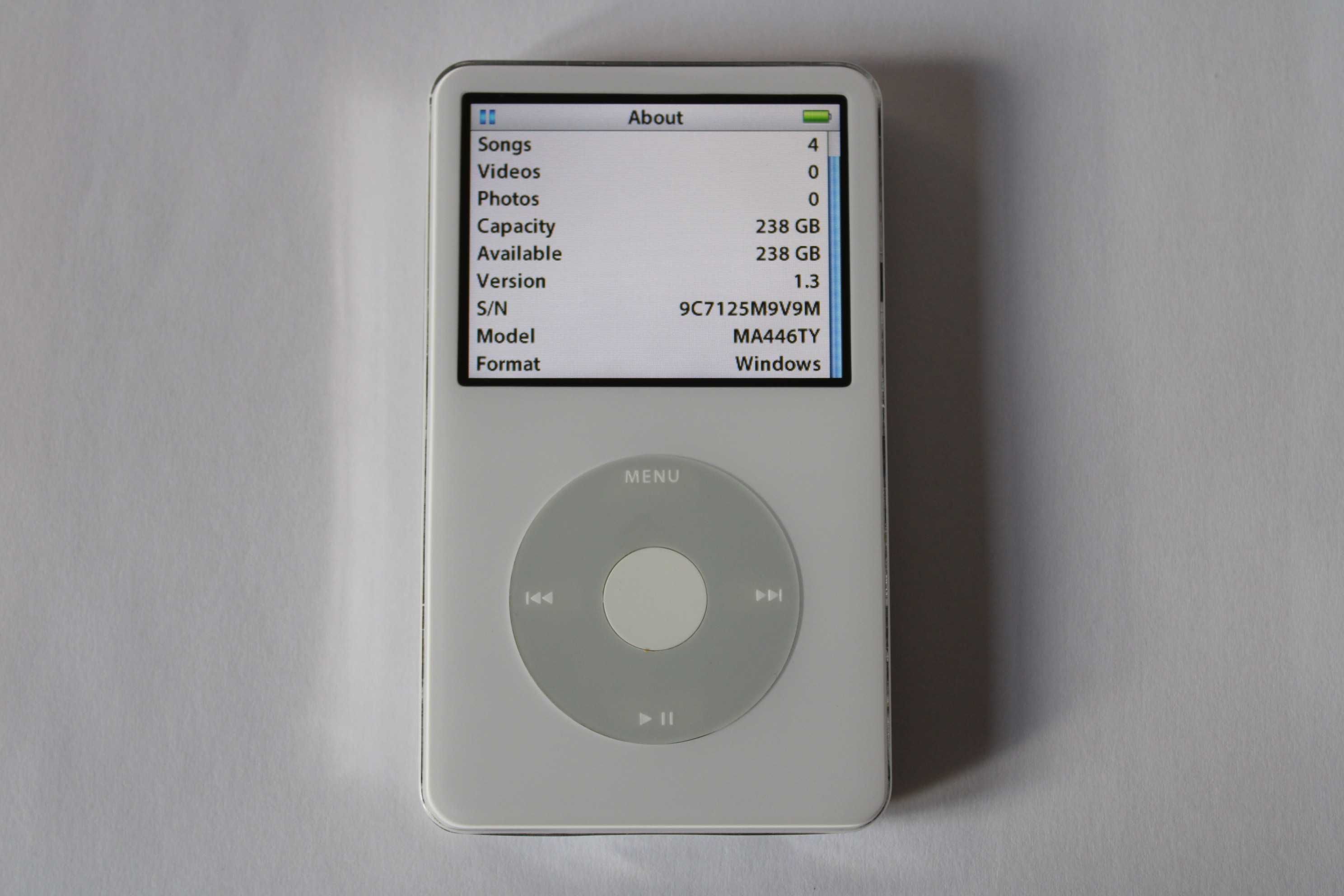 iPod classic 5.5 Wolfson DAC 256GB