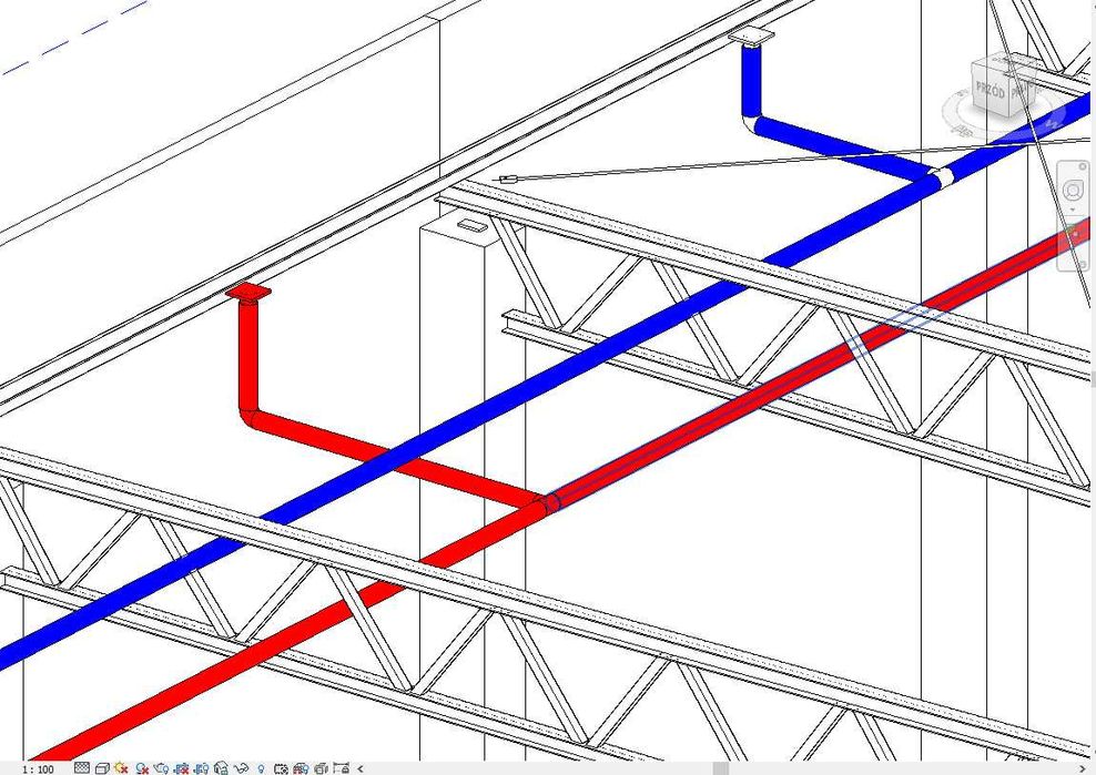 Modelowanie BIM 3D_Modele instalacji sanitarnych, konstrukcja, sieci