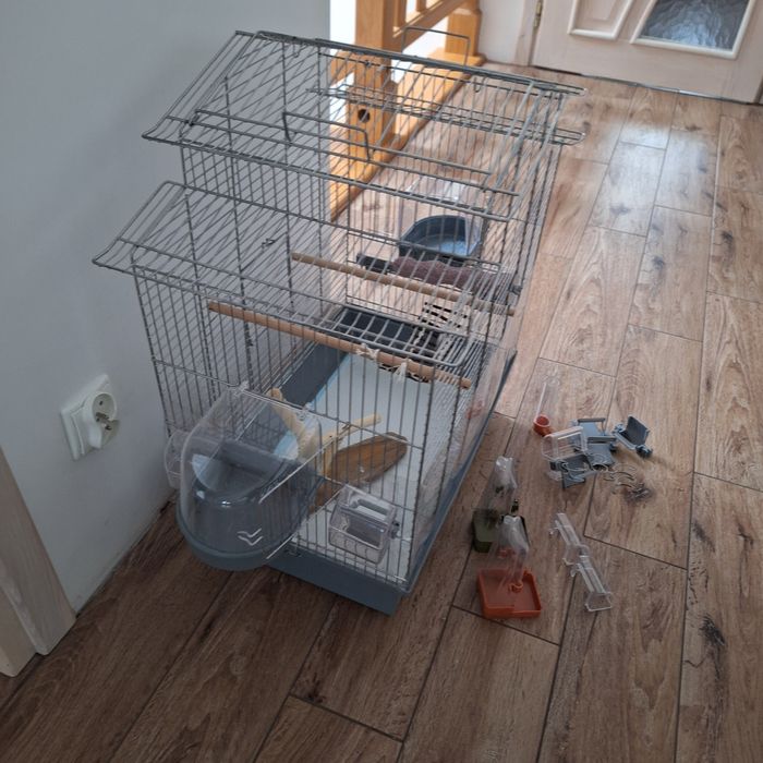 Duża klatka dla ptaków papug