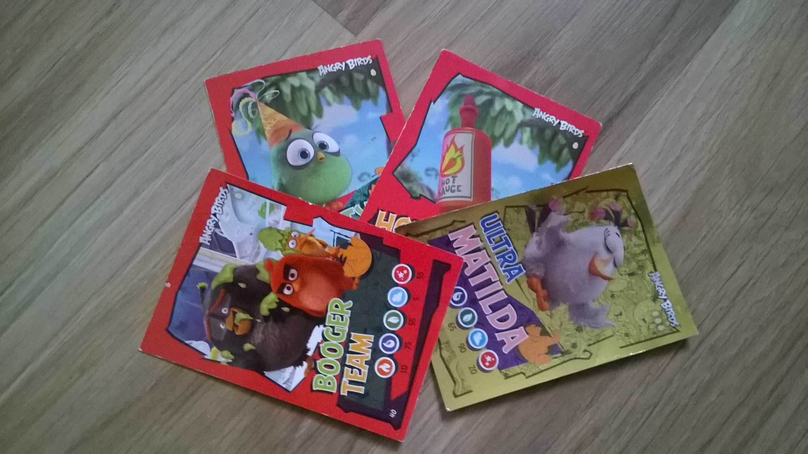 Angry Birds karty kolekcjonerskie (4 sztuki)