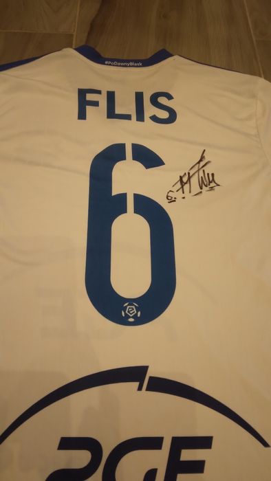 Koszulka meczowa Stali Mielec 2020/2021 z autografem Marcina Flisa