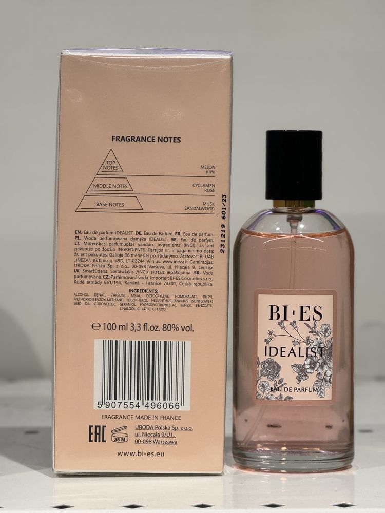 Be - ES Idealist odpowiednik perfum Lancome lub Dolce & Gabbana