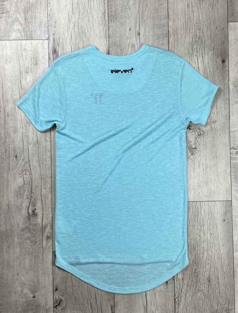 Eleven 11 футболка S размер бирюзовая удлиннённая оригинал