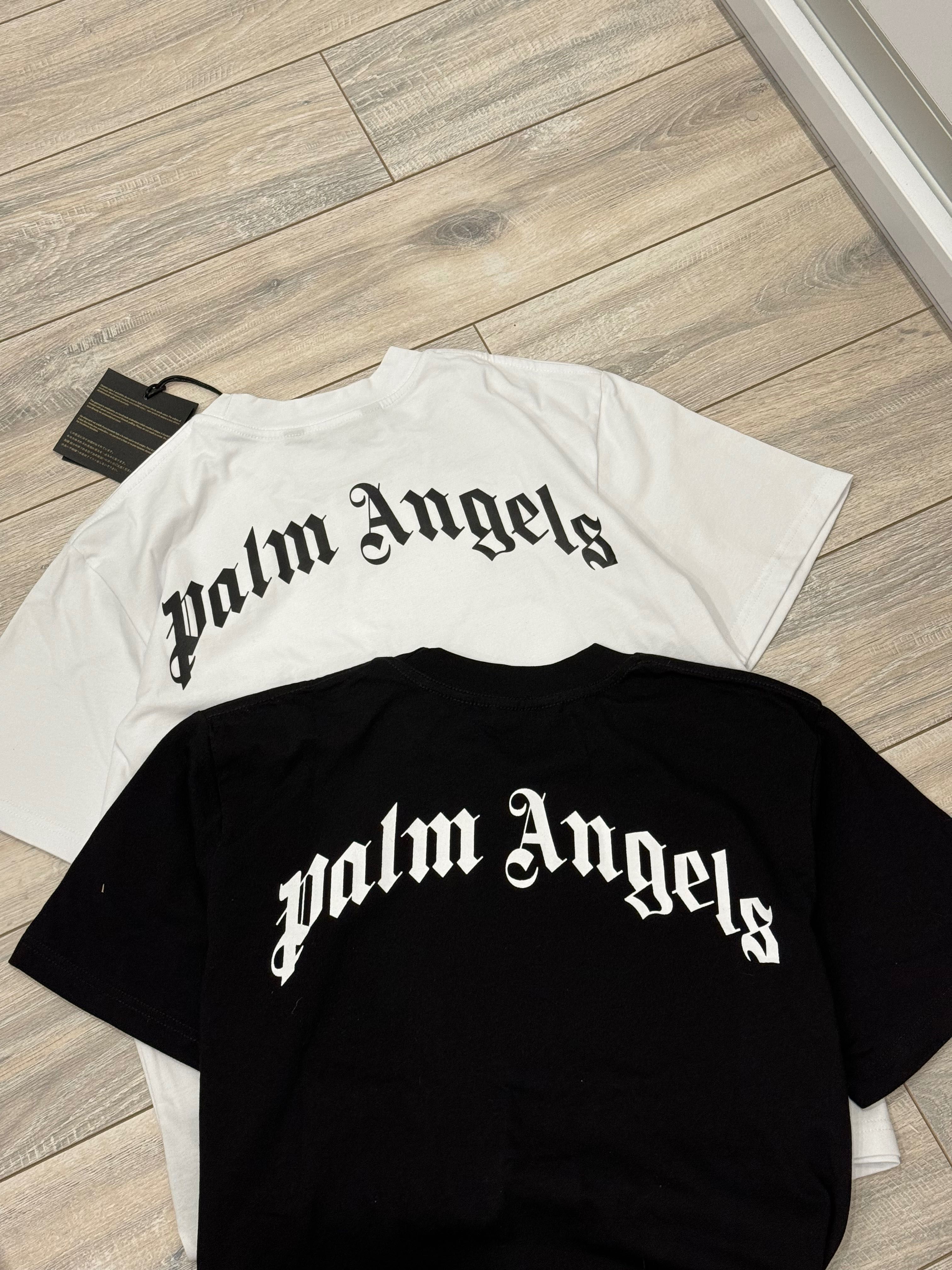 Футболка унісекс Palm Angels біла чорна