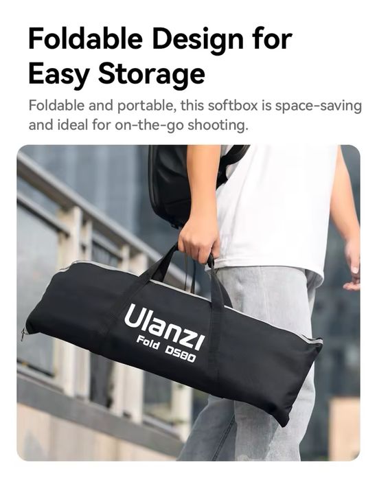 Софтбокс Ulanzi DS60 60 см з сотами і кріпленням Bowens для світла