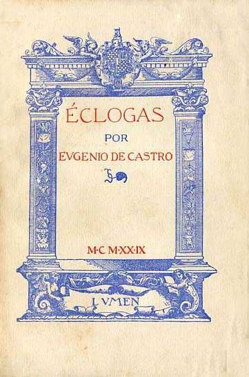 Éclogas, por Eugénio de Castro, 1ª edição, 1929, Alfarrábio
