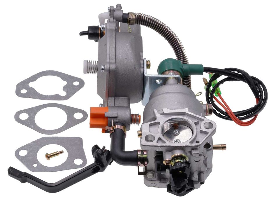 Карбюратор генератора 188F, 190F 5.0-7.0 kWt + газовый редуктор gen282