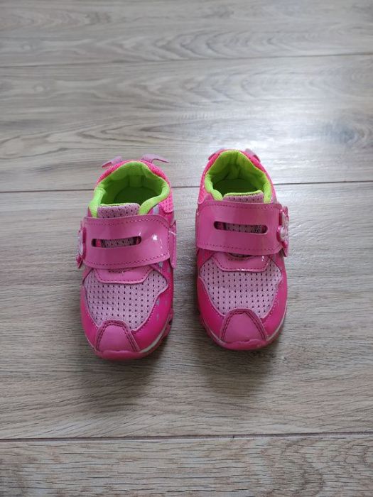 Buty sportowe adidasy na rzep różowe