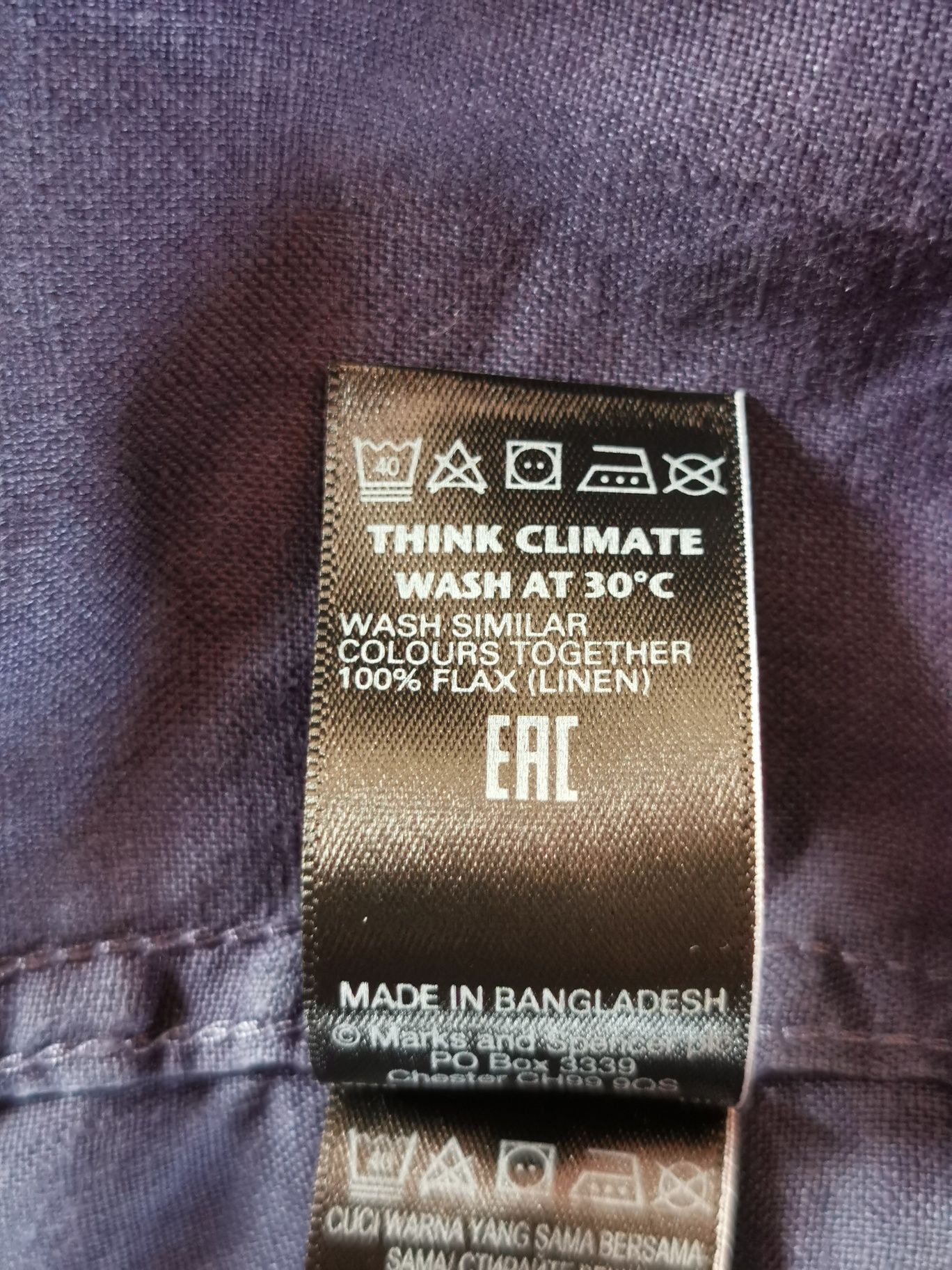 Koszula lniana (linen) damska, m&s collection, rozmiar 12, 40, L