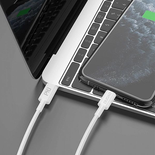 Kabel Dudao L6X USB-C - Lightning PD 20W 1m - biały