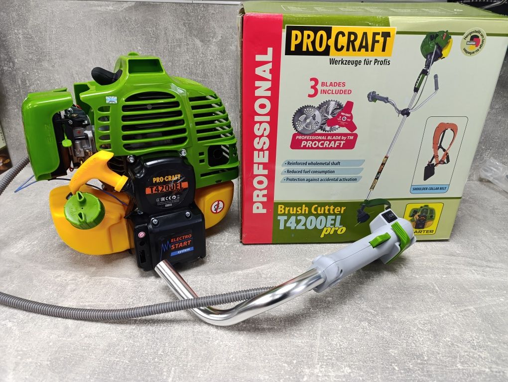 Коса бензинова Procraft T4200EL Electro Starter+ ПОДАРУНКИ!
