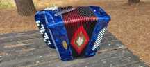 Acordeão acordeon azul como novo 60 baixos