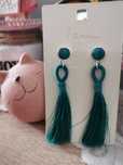 Zielone Kolczyki Chwosty #Boho
