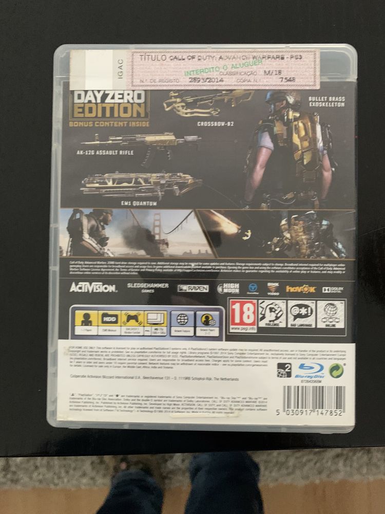 Jogo PS3 Call Of Dutty Advanced Warfare PS3