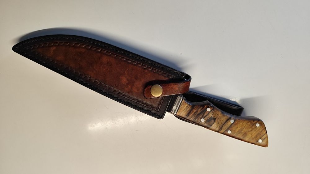 Nóż Bowie Damast Hand Made (Ręcznie robiony))