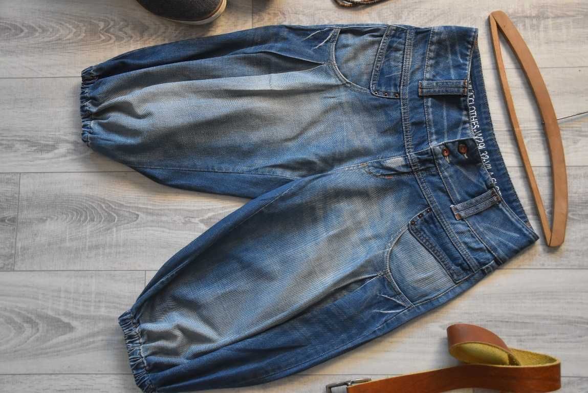 *Vila* spodenki jeansowe gumki nogawki joggery_29/32