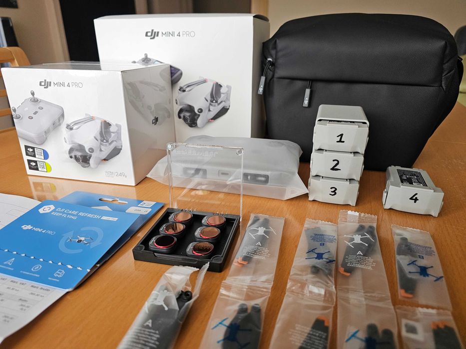 DJI Mini 4 Pro Fly More Combo RC-N2, filtry, care refresh do 02/2026