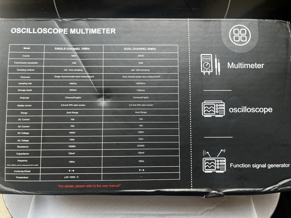 Multimetr oscyloskop ZOYI ZT-702S