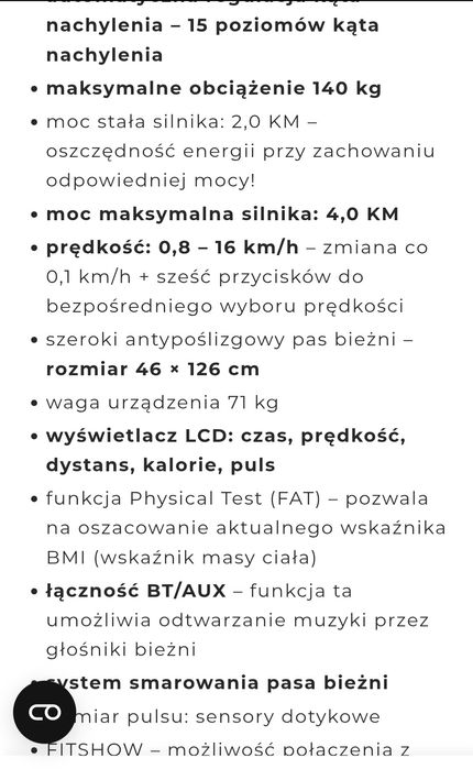 Bieżnia Urbo Gym profesjonalną tanio