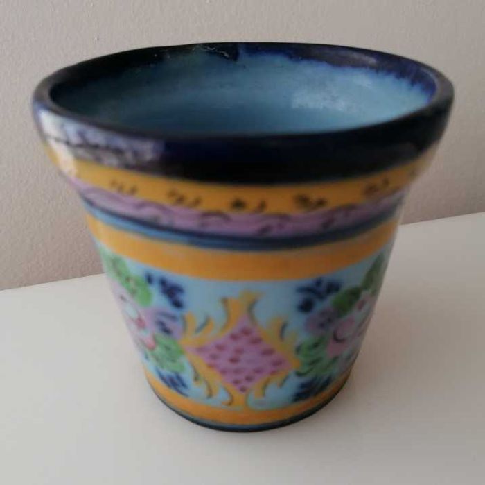 Vaso em faiança Vistal - Alcobaça, motivo 78-A