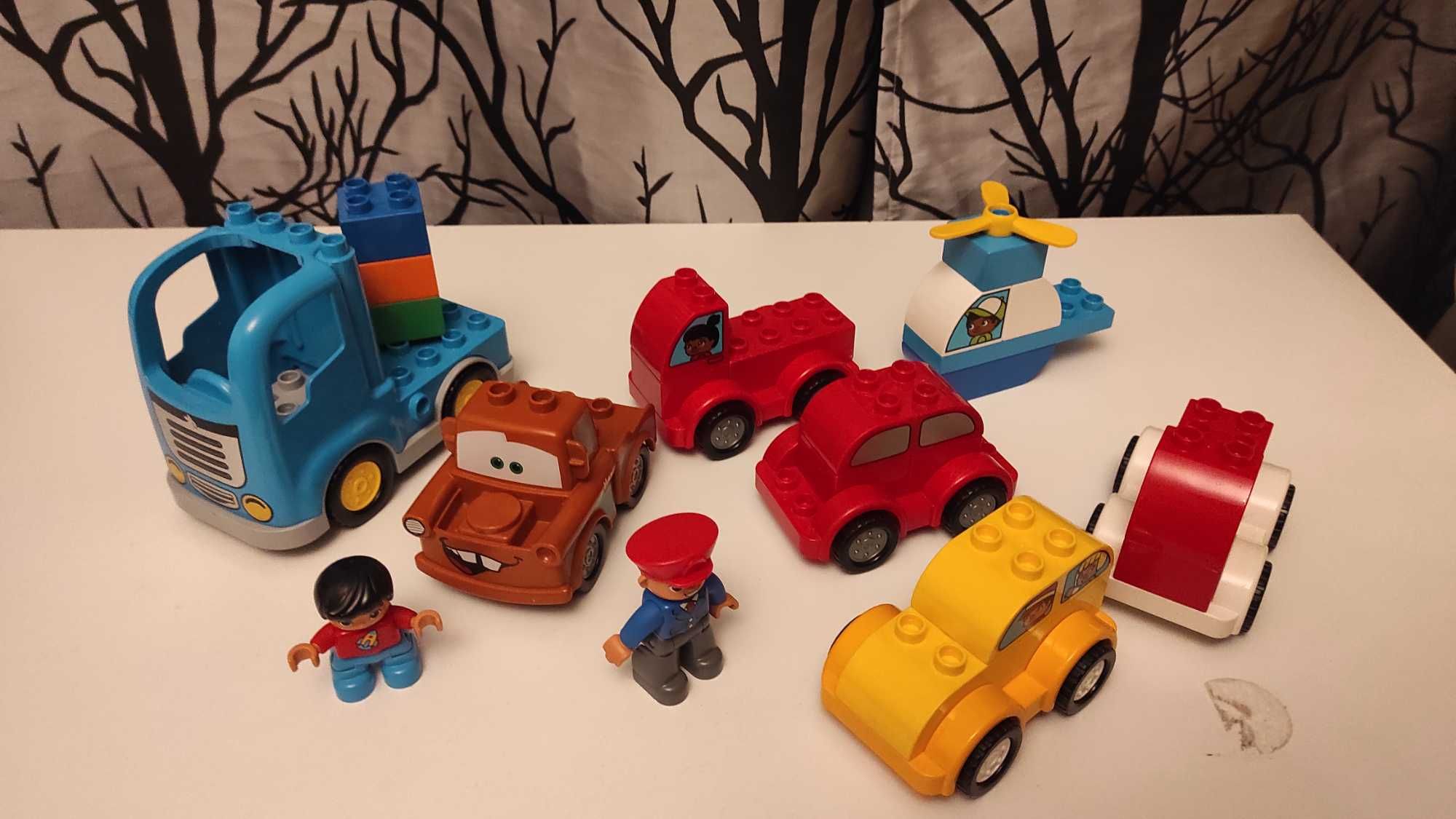 Zestaw LEGO Duplo dla chłopca motor Złomek ciężarówka ludziki samochód