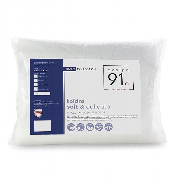 Kołdra 220x200 Antyalergiczna pikowana MIKROFIBRA Basic