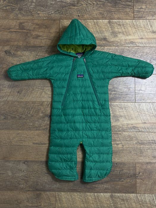 Patagonia Теплий Пуховий Комбінезон Bunting Infant Hi-Loft 6М. Зелений