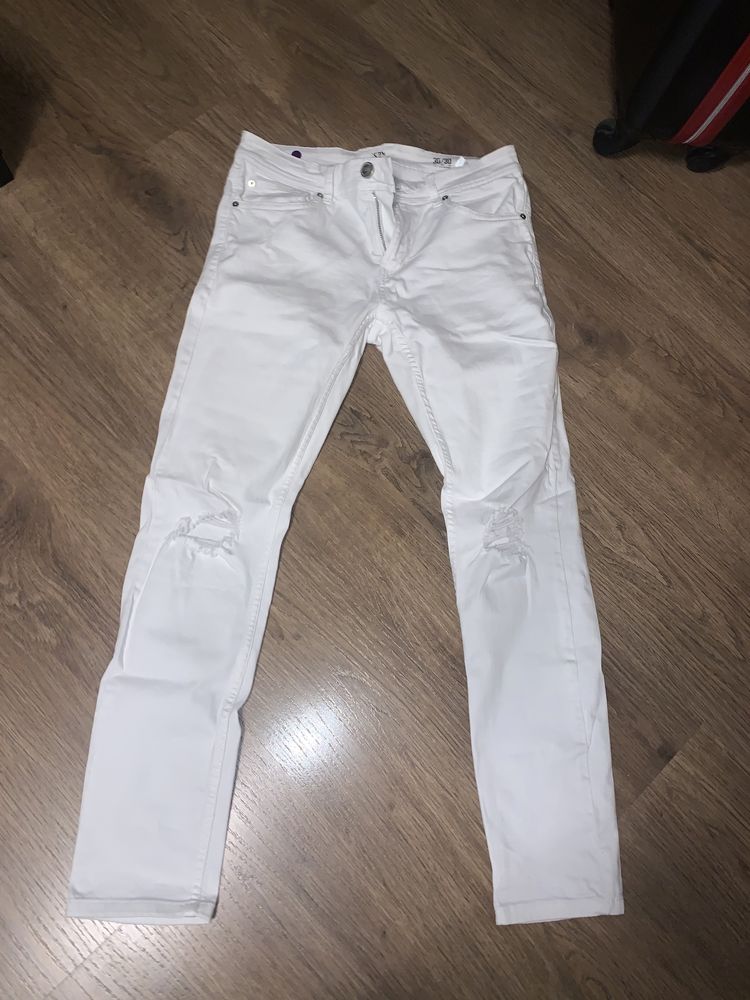Białe spodnie Skinny fit 30/30