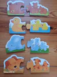 OFERTA - 4 Puzzles em esponja de animais
