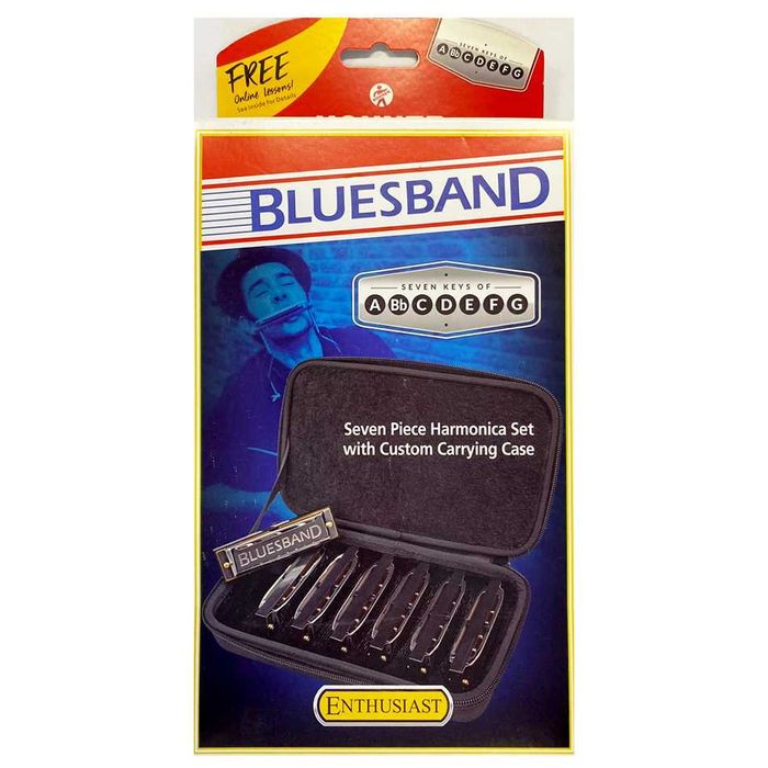 Hohner Blues Band zestaw 7 harmonijek + FUTERAŁ BluesBand harmonijka