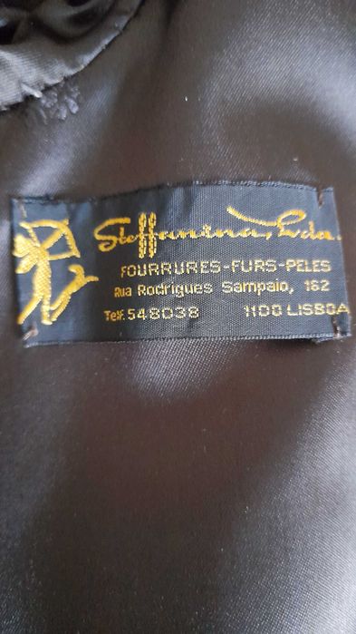 Blusão de lombos de vison cor caramelo