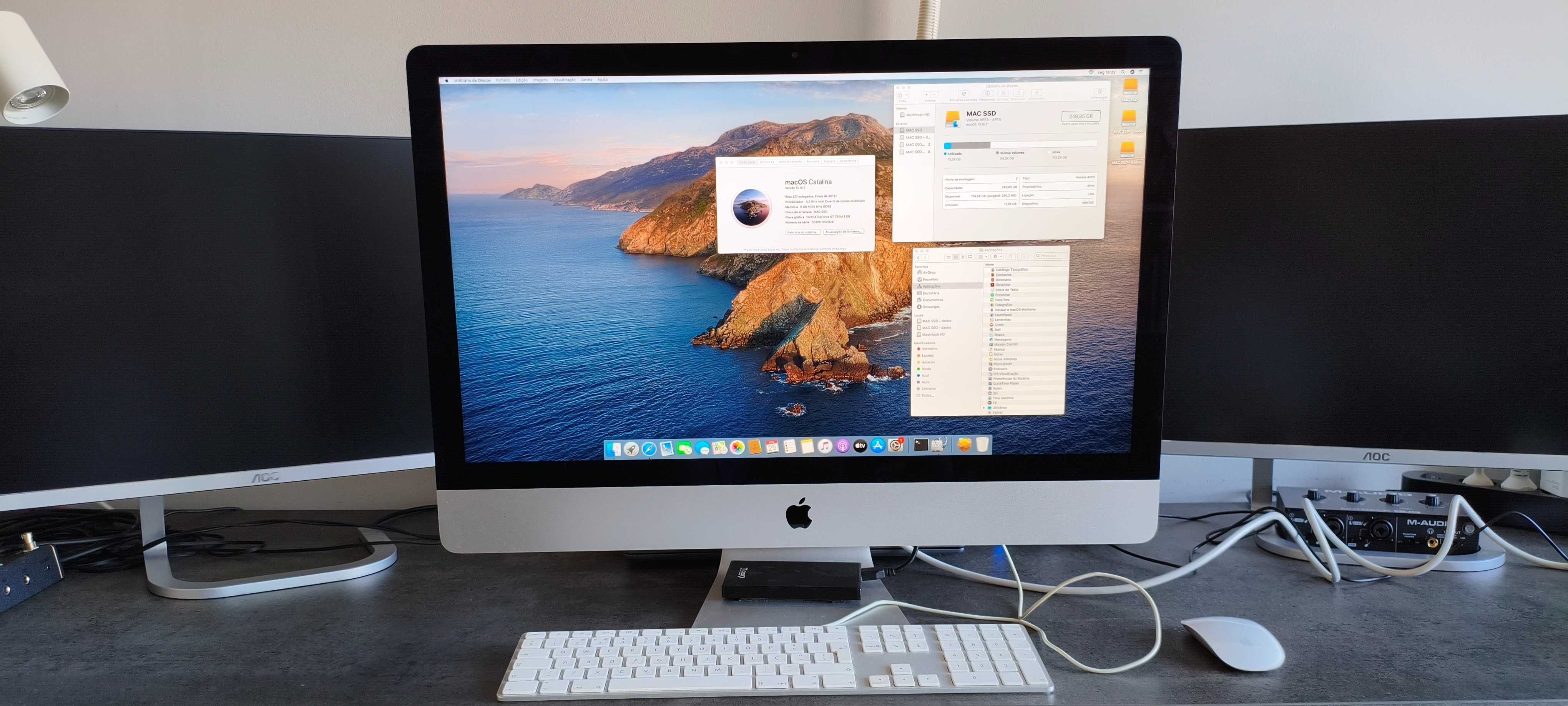 PC iMac 27'' 2013 i5 + SSD + Catalina + acessórios