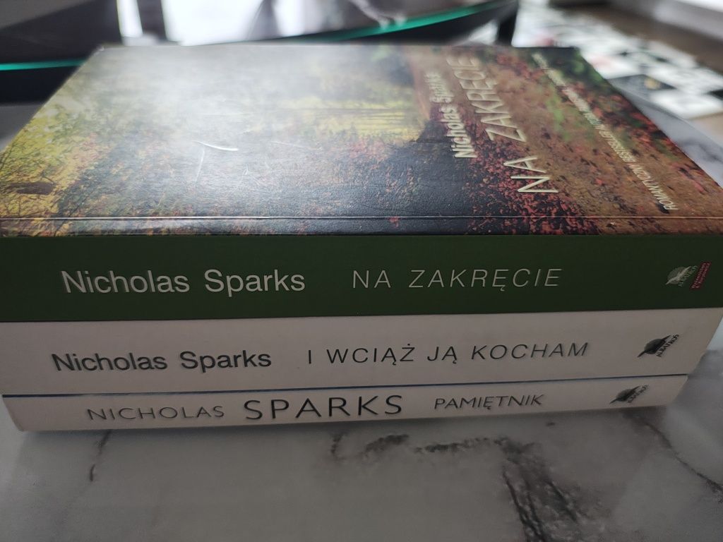 Książki Nicholas Sparks Pamiętnik, I wciąż ją kocham, Na zakręcie