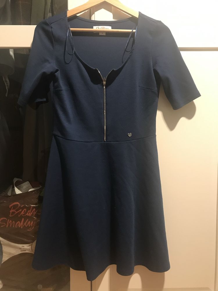 Niebieska sukienka Cropp S 36