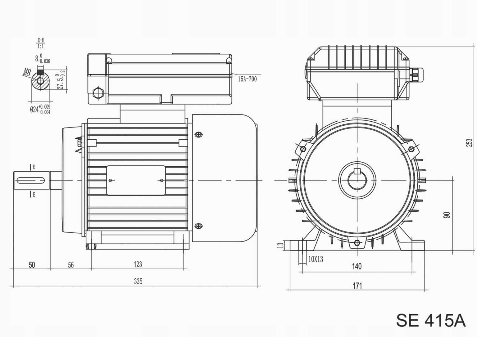 Silnik elektryczny Kupczyk 2,2 KW 3,0 KM 1faza 230V 2800RPM