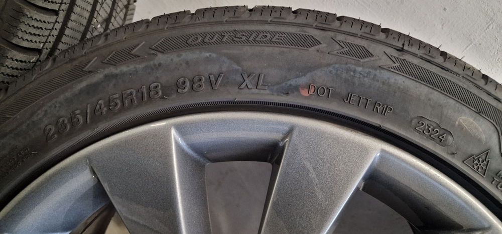 Oryginalne kola zimowe do Volkswagen Skoda, felgi alu  8.0Jx18H2 ET41