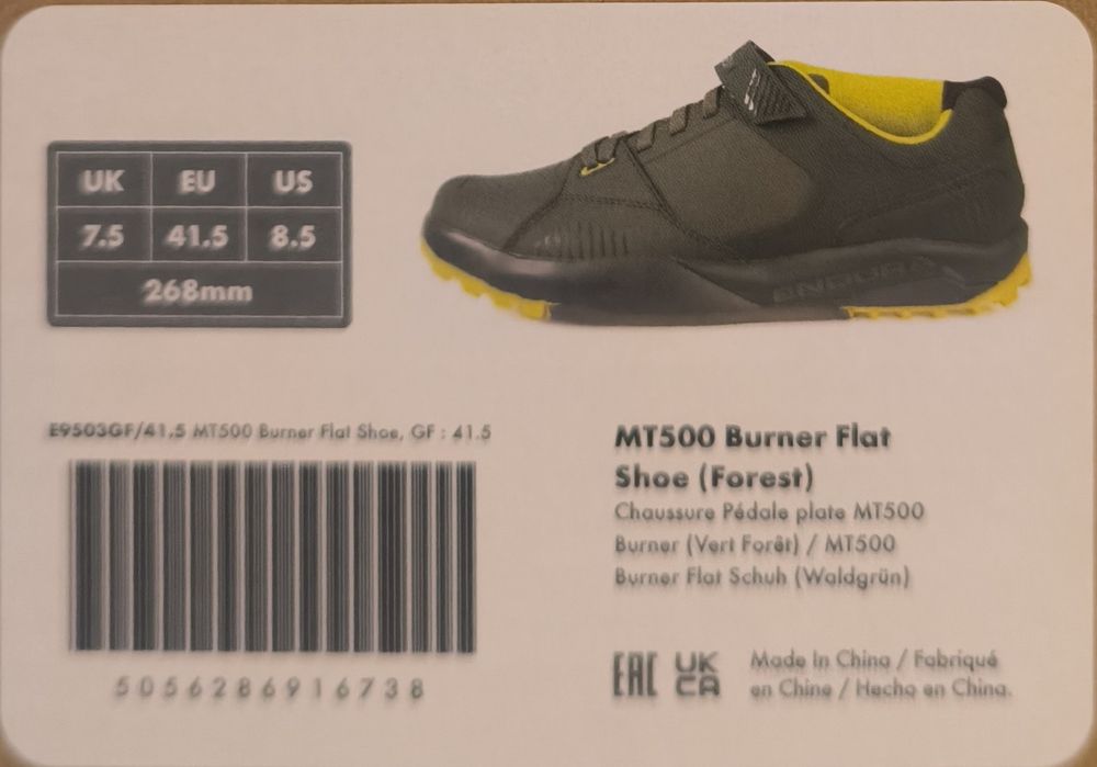 Sapatos btt endura mt500 plataforma flats 41 42