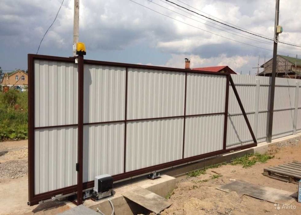 Відкатні ворота 4 метри, Відкатні ворота 5 метрів, Каркас воріт